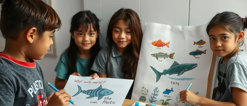 Confeccionar un Cartel sobre Contaminación Marina
