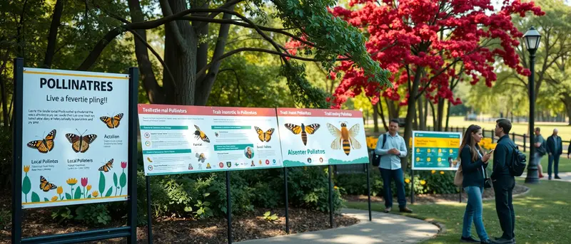 Carteles en el Parque