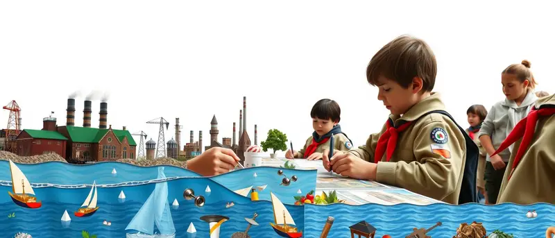 Collage de Contaminación del Agua