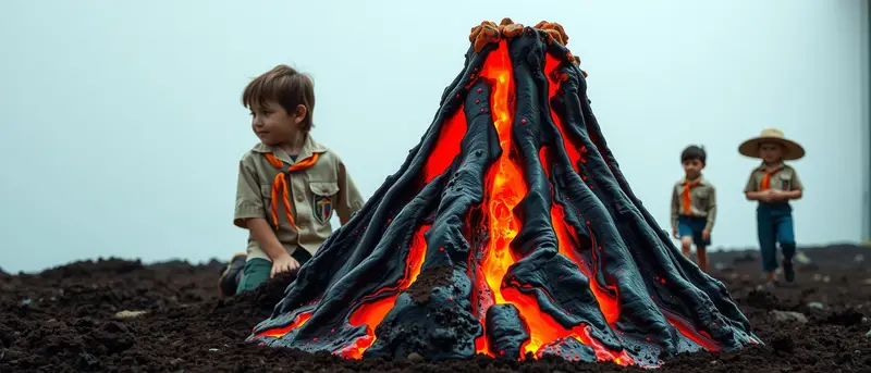 Hacé un Modelo de un Volcán